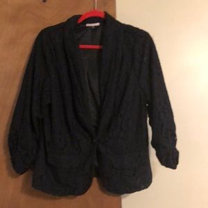 All black lace blazer size 2x. Great essential!